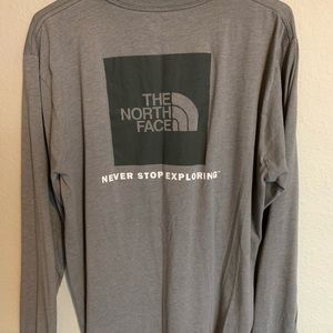 Two long sleeve North Face shirts